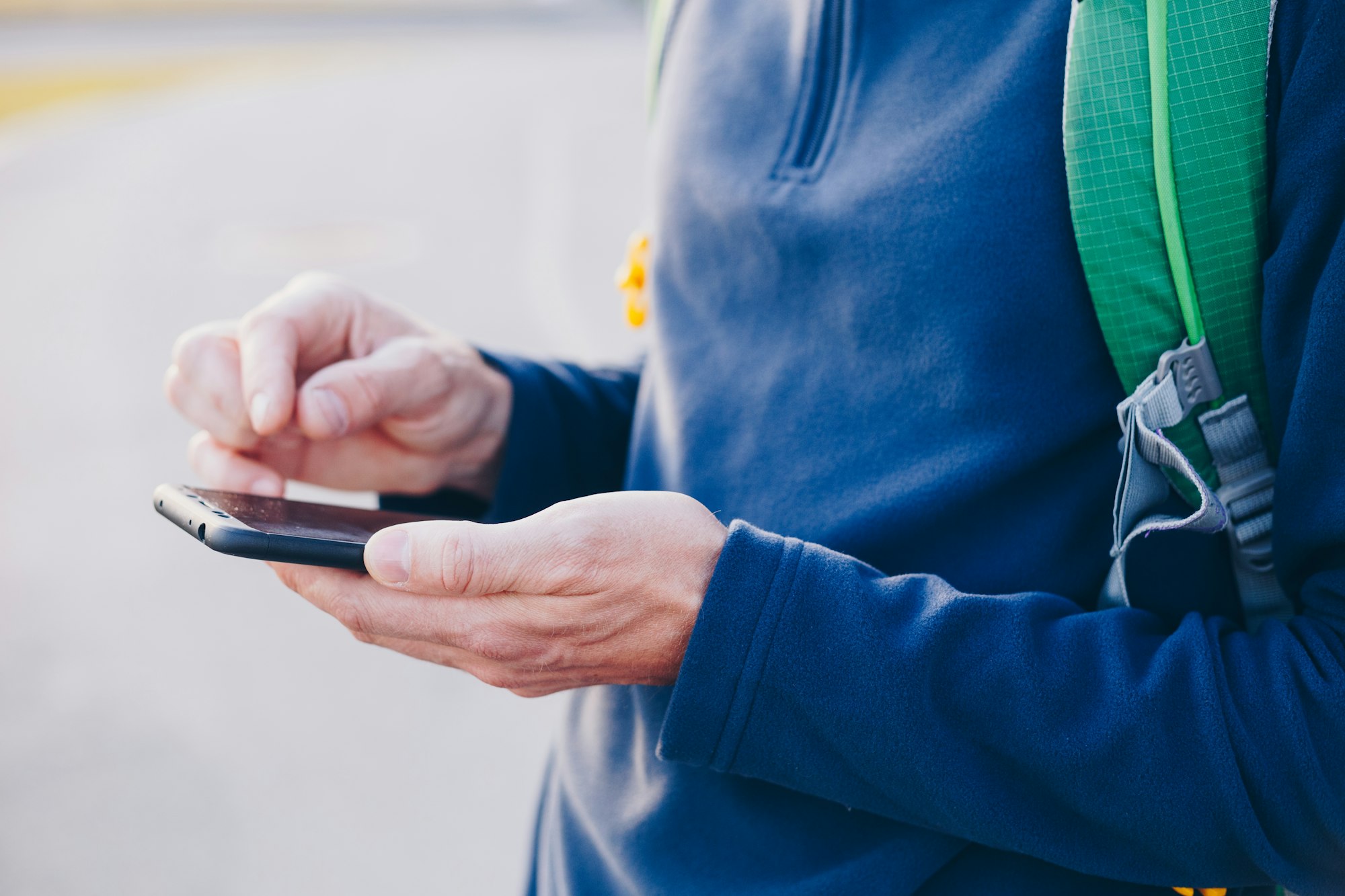 smartphone in hand